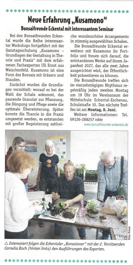Kusamono Wochenblatt 22bea
